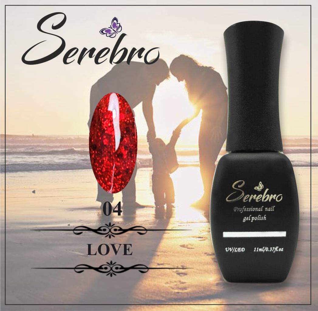 Гель-лак LOVE "Serebro" №04, 11 мл