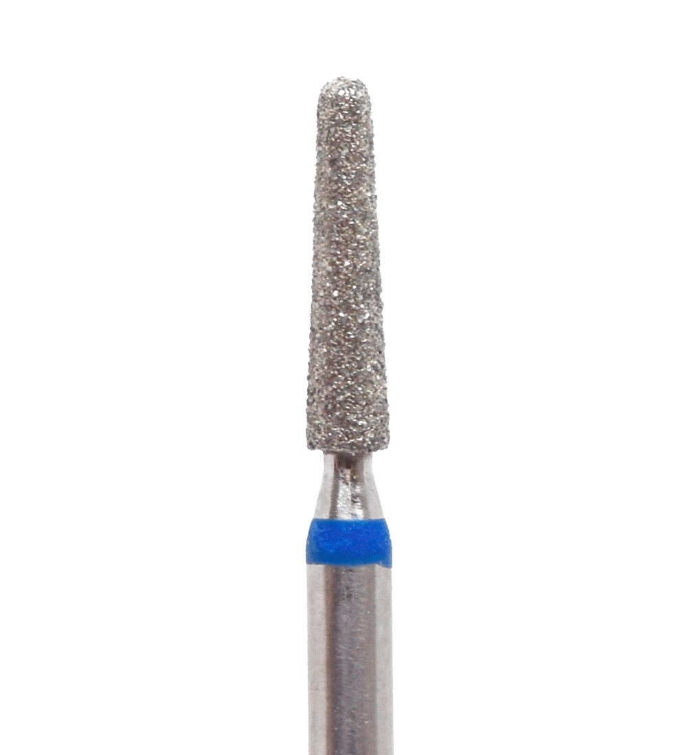 Фреза алмазная конус закругленный КМИЗ, синяя, Ø 2,3мм, 115017, ГСАКС 2,3П-10С (866.104.199.100.023)