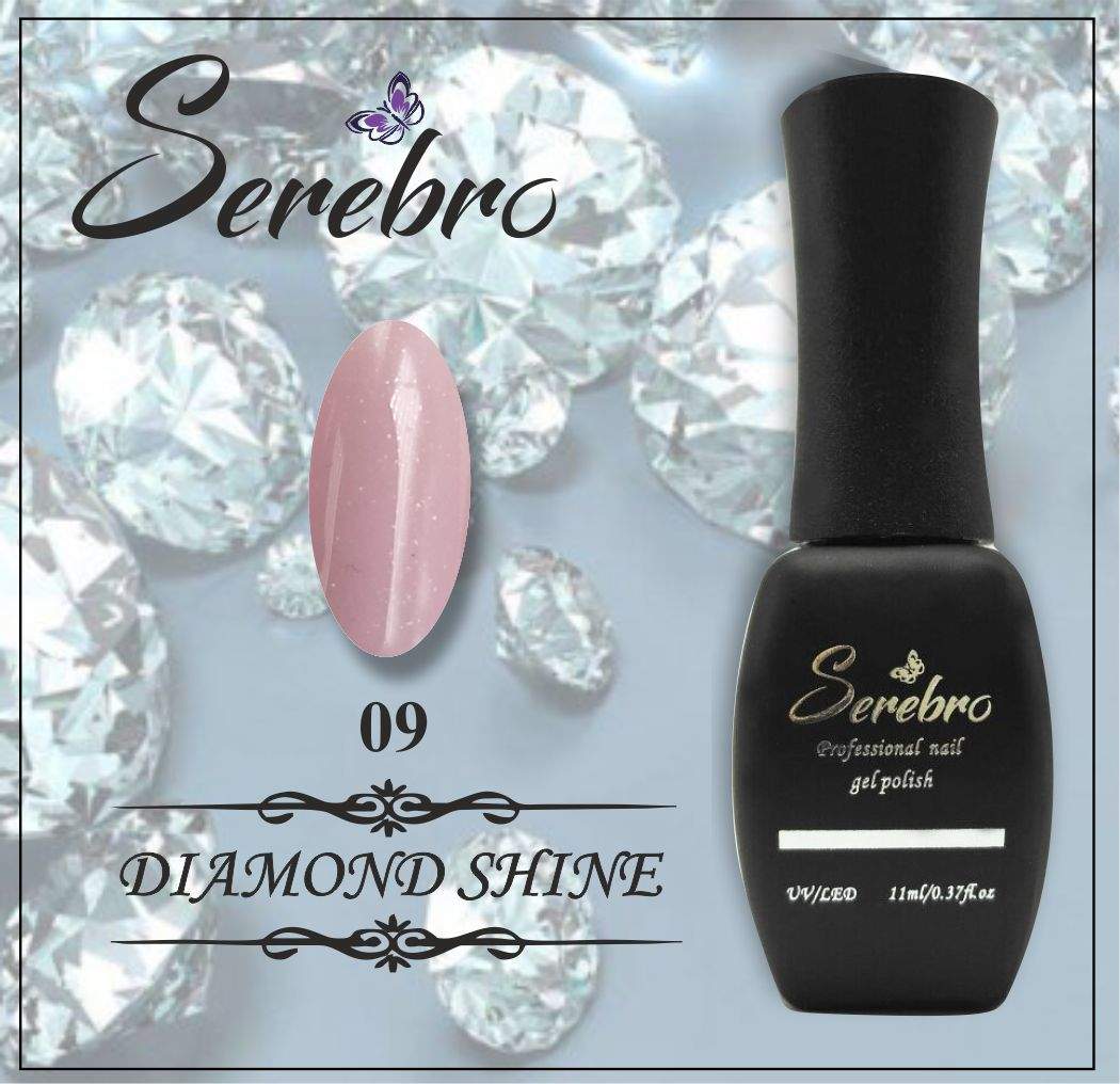 Гель-лак Diamond Shine "Serebro" №09, 11 мл