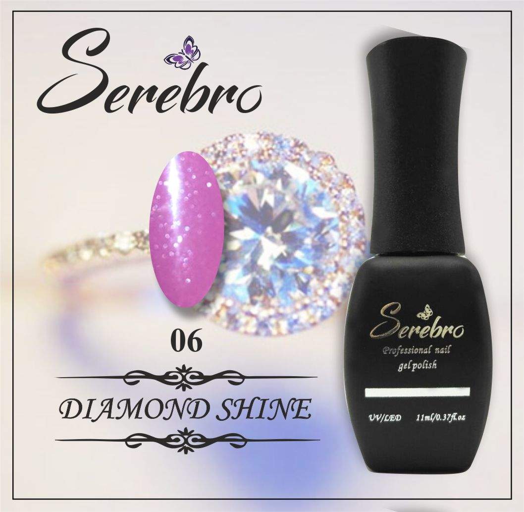 Гель-лак Diamond Shine "Serebro" №06, 11 мл